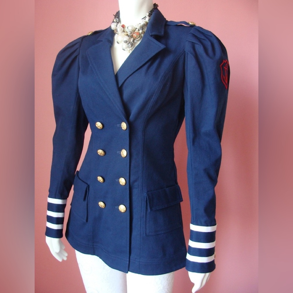 Betsey Johnson Runway Sailor Jacket size 10